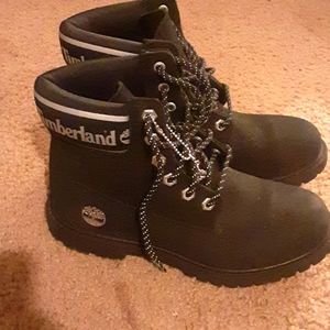 I'm selling so black and gray timberland boots for women